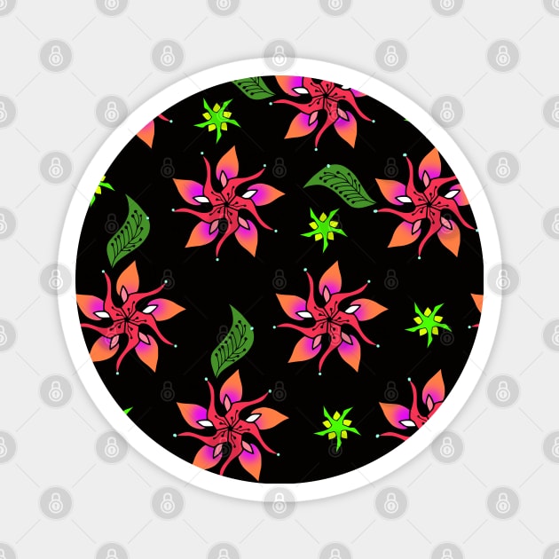 Floral Pattern 2 Magnet by jen28